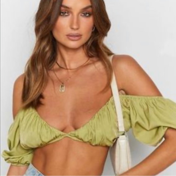 Beginning Boutique Green Top - Picture 1 of 2